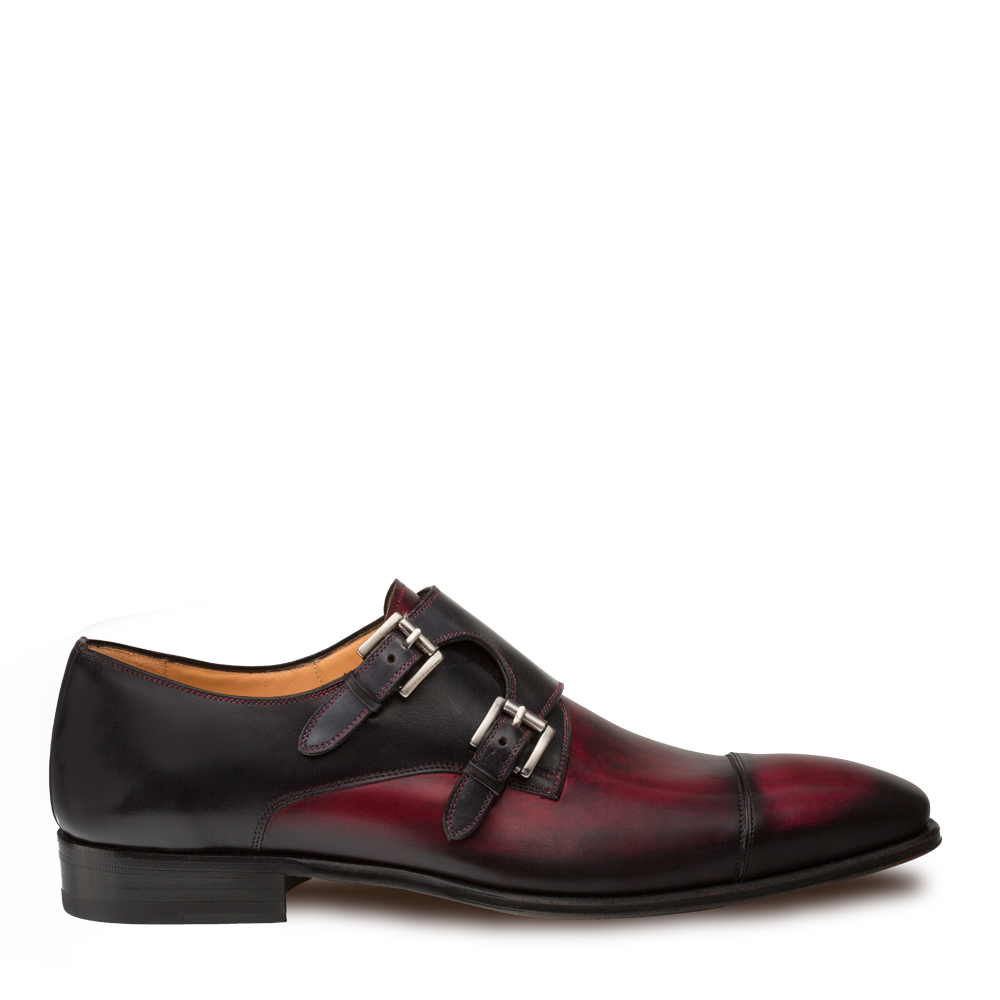 mezlan double monk strap shoes